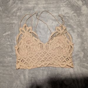 Free People One Apricot Lacey Bralette